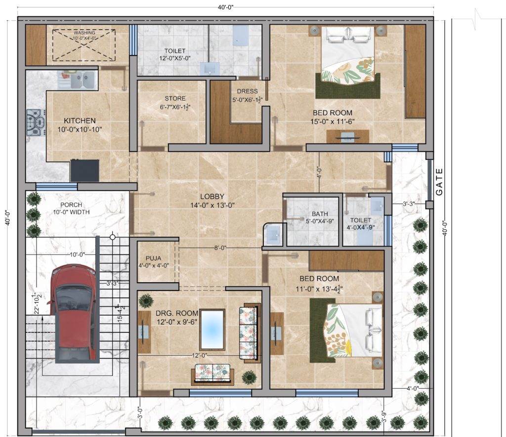 ND102 North 2 Floor Plan