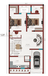 25x50 East Facing House Plan